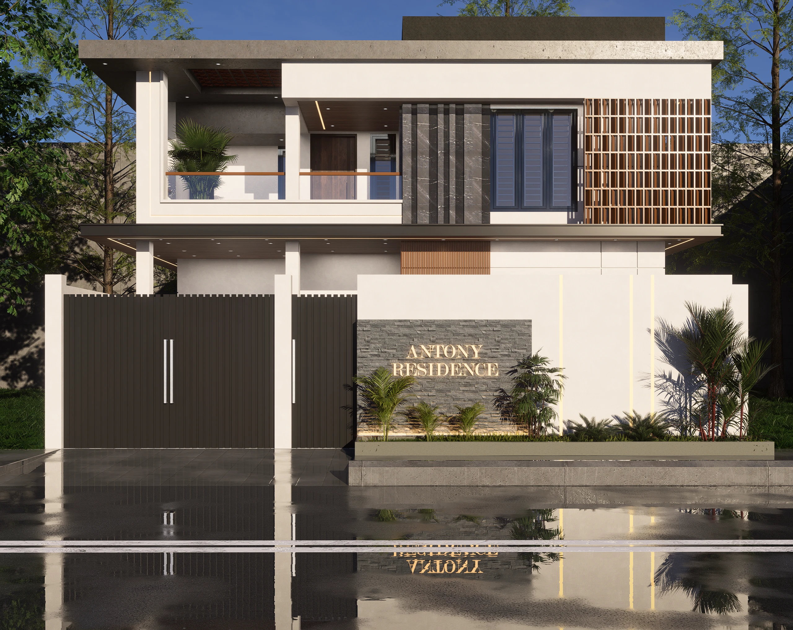 The Contemporary Louvered Villa