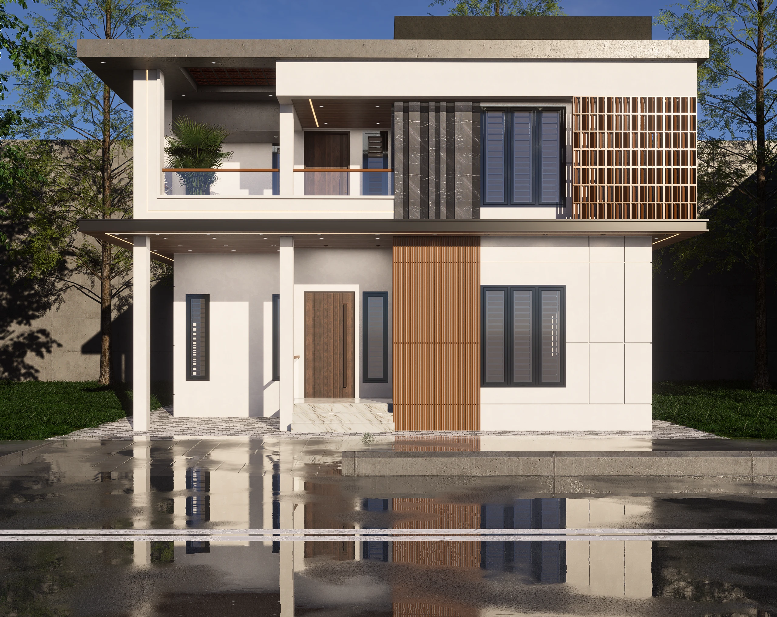 The Contemporary Louvered Villa
